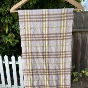 Burberry plaid cashmere scarf - purple - fair condition